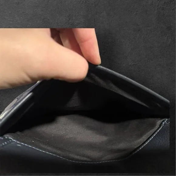 Coach Signature Canvas & Leather Crossbody Bag – Chain Strap Flap Purse - Picture 6 of 15